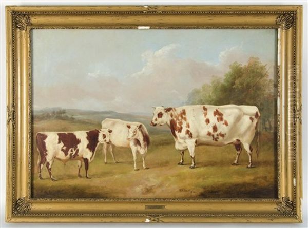 Prize Cattle In A Landscape - view 1
