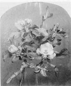 Still Life With Apple Blossoms by William Moore Davis