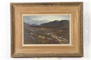 Landscape With Sheep by Joseph Yelverton Dawbarn