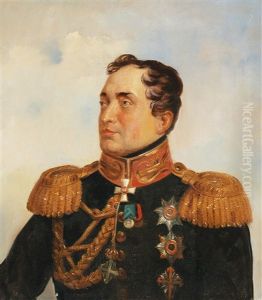 Portrait Of Philip Osipovich Paulucci In The Uniform Of A Russian Adjutant General