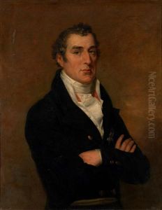 Portrait Of Arthur Wellesley, 1st Duke Of Wellington, In A Dark Jacket With A White Waistcoat And A Pleated Jabot