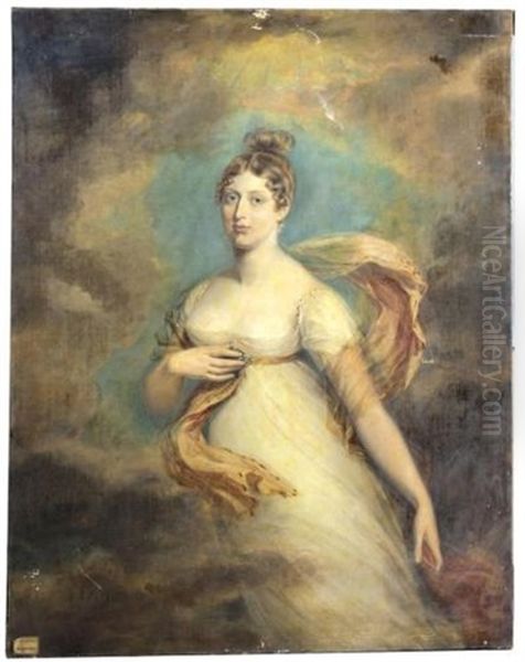 Portrait Of Princess Charlotte, The Daughter Of King George Iv - view 1