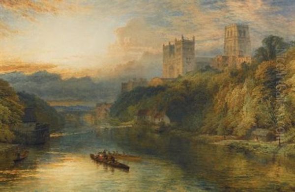 Durham Cathedral From The River by Henry Dawson