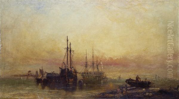 Shipping At Sunset - view 1