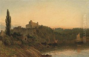 Chepstow Castle by Henry Dawson
