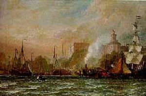 Dutch Shipping In A British Harbour