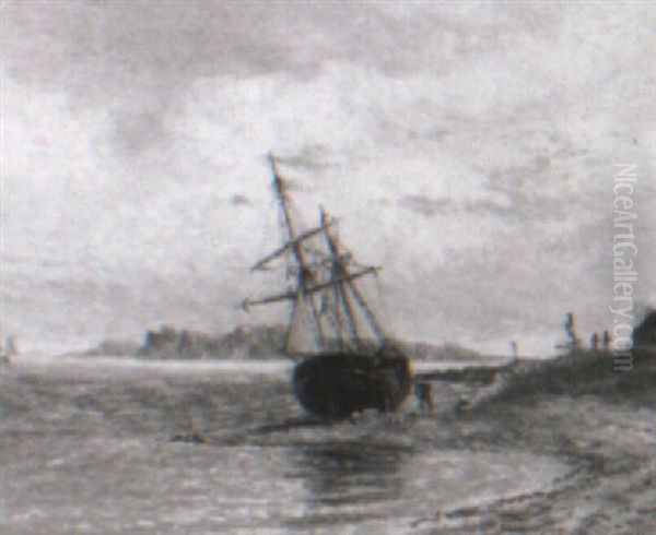 Isle Of Wight Seen From Christchurch - view 1