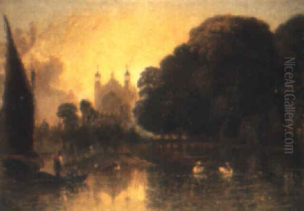 View Of Eton College From The Thames - view 1