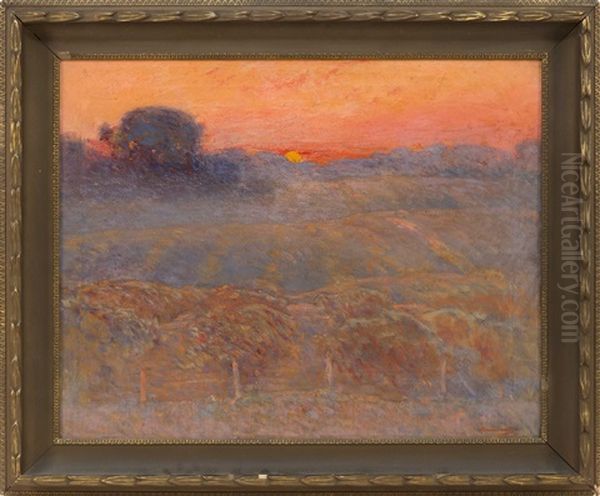 Sunset Over The Vineyard - view 1