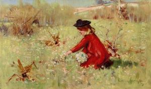 Picking A Posy by Dawson Dawson-Watson