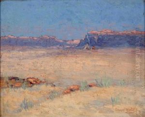 Canyon Landscape With Tee-pee by Dawson Dawson-Watson