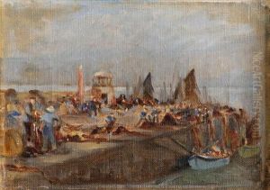 Landing The Catch, St. Ives by Francis Day