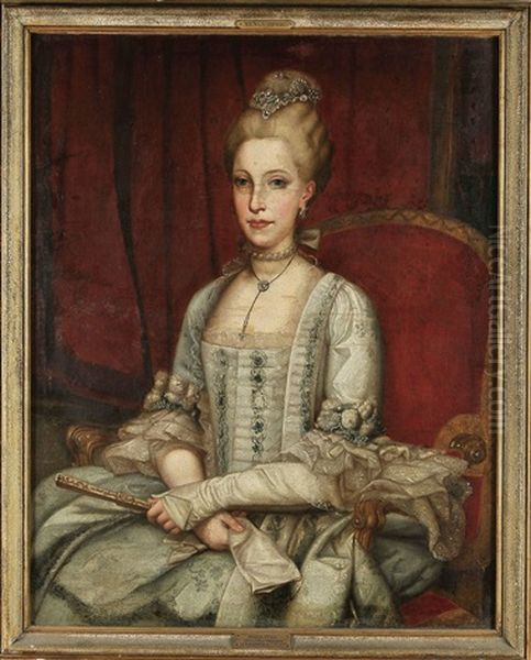 Retrato De Maria Luisa De Borbon - Infanta De Espanha, Duquesa Da Toscania E Imperatriz Do Sacro-imperio (1745-1792) - view 1