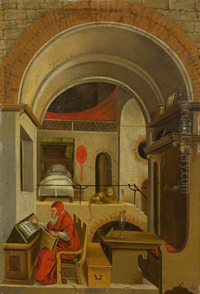 Der Heilige Hieronymus Mit Lowe - view 1