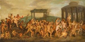 Triumph Of Bacchus by Johann De Bry