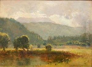 Landscape With Mountains In The Distance by Joseph De Camp