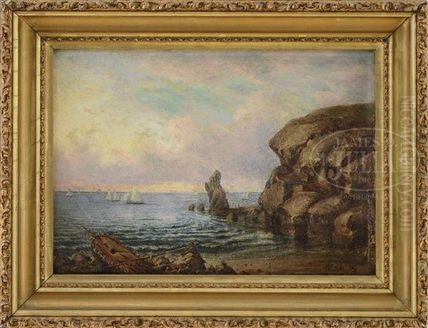 Coastal View With Sailboats - view 1