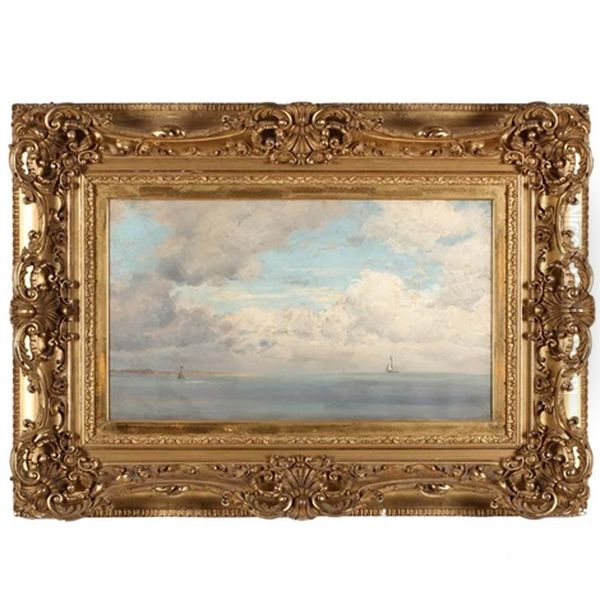 Mauritz Frederik Hendrick De Haas (ny/holland, 1832-1895), Seascape With Sailboat - view 1