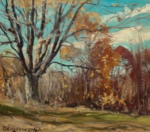 Fall Landscape by Franklin B. De Haven
