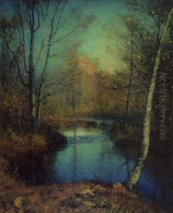 Brook In An Autumn by Franklin B. De Haven