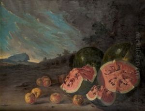 Bodegon Con Sandias Y Membrillos