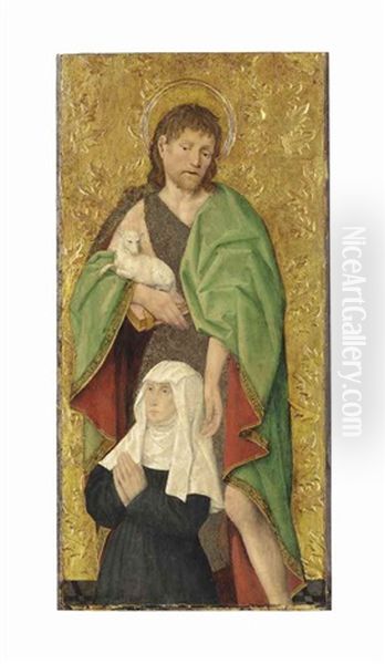Saint John The Baptist Presenting A Kneeling Female Donor - A Fragment - view 1