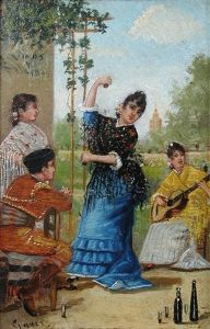 Studies Of Spanish Girls (3 Works) by Josip Marti Garces de Marcilla