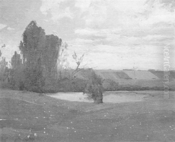 Paisaje Con Sauces Y Lago - view 1
