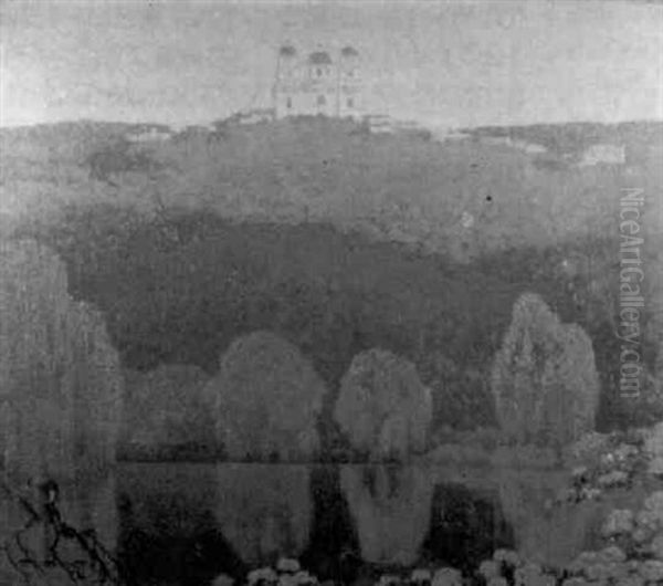 Paisaje Con Iglesia, Chile - view 1