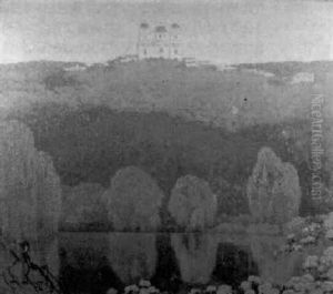 Paisaje Con Iglesia, Chile