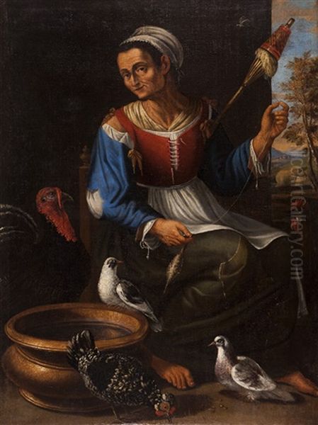 Fiandeira Com Aves - view 1