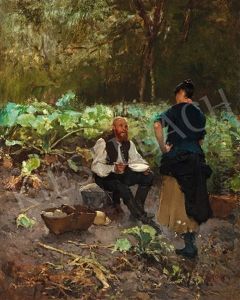 In Conversation (in The Kitchen Garden) by Lajos Deak Ebner