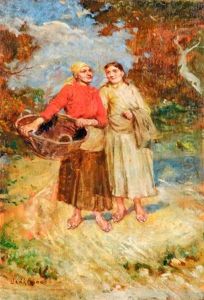 Beszelgeto Asszonyok by Lajos Deak Ebner
