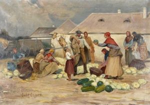 Melonenverkauferin Melonenverkauferin