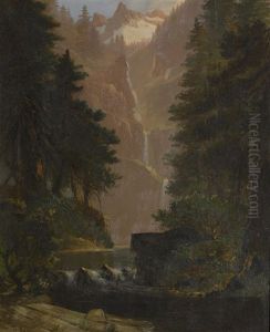 Sierra Waterfall by Edwin Deakin