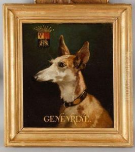 Portrait De Chien Du Baron Lepic.. by Eugene Appert