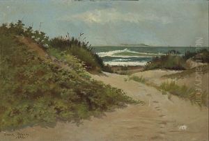 A Path Through Coastal Dunes (ocean Beach, San Francisco?) by Oscar Deakin