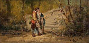 Zwei Galante Szenen by Eugene Appert