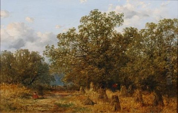 Harvest Time, Near Temple Balsall, Warwickshire - view 1