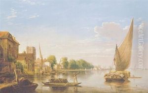 View Of Chelsea From The River by Charles Deane