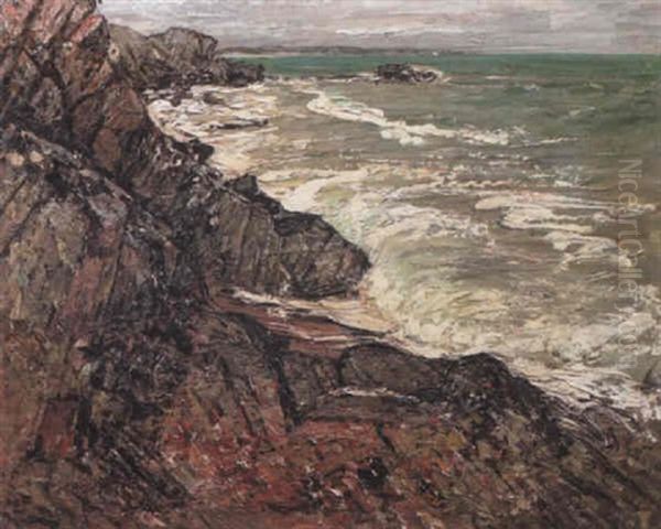 Storm On The Brittany Coast - view 1
