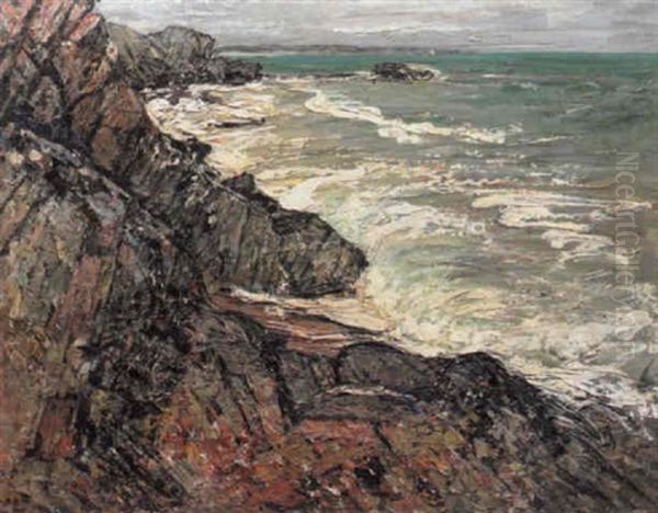 Storm On The Brittany Coast - view 1