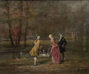 Scene De Parc by Georges Appert