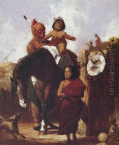 Figure Group Of Sioux by Charles Deas