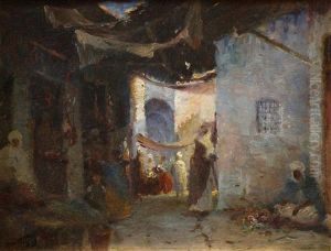 Dans La Vieille Ville De Constantine by Gustave Debat