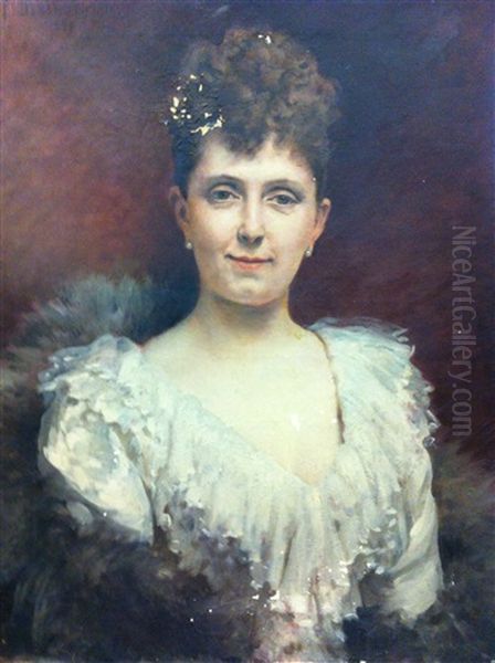 Portrait De Jeune Femme En Blanc - view 1