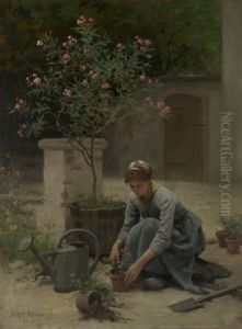 Potting Flowers Potting Flowers