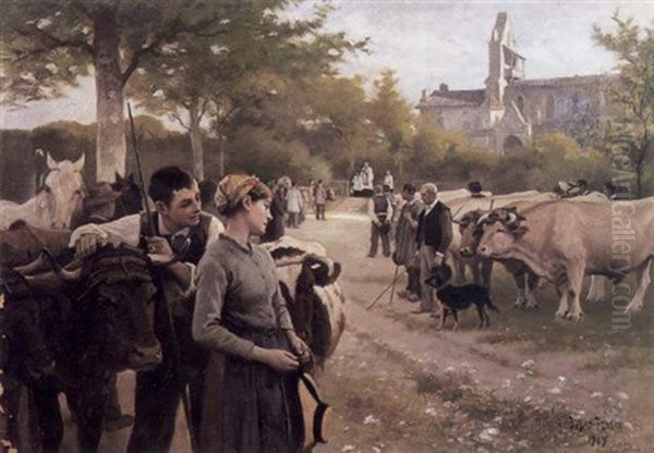 La Saint Roch, Benediction Des Animaux - view 1