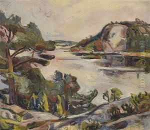 Kystlandskap by Per Deberitz