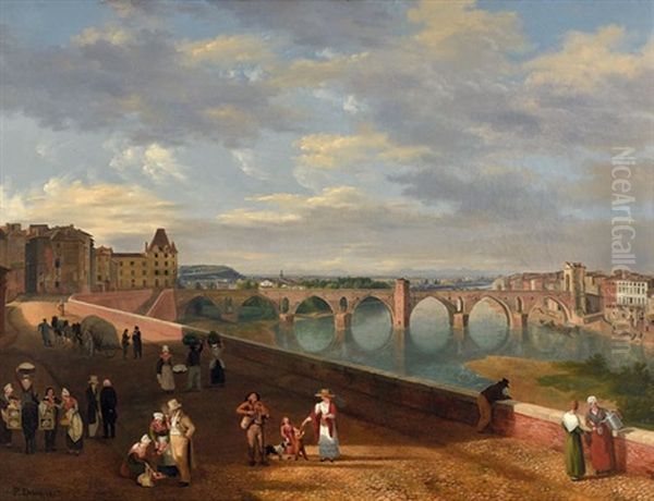 Vue De Montauban, Au Fond L'eveche - view 1